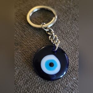 Blue Evil Eye Keychain